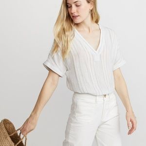Marine Layer Linen-blend Blouse